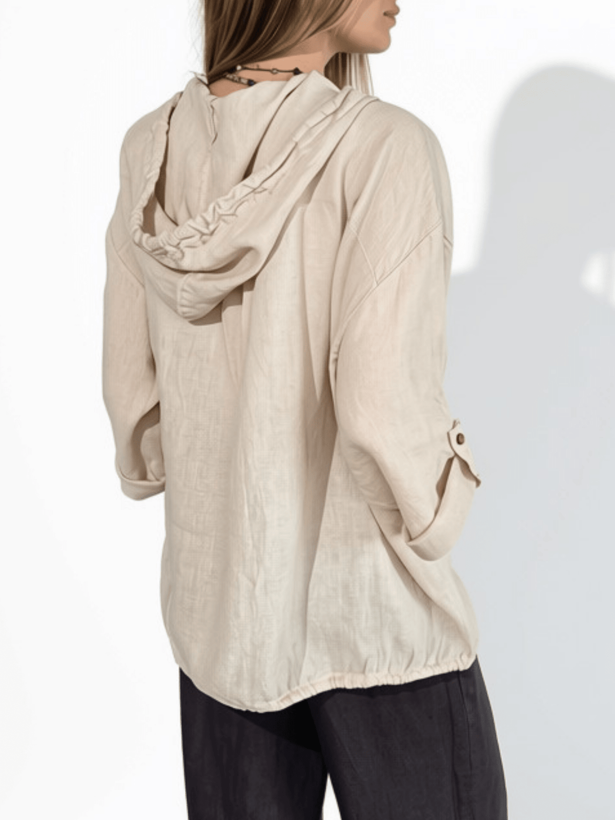 Chaqueta Italiana 100% Lino, color Beige