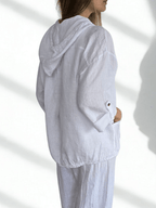 Chaqueta Italiana 100% Lino, color Blanco