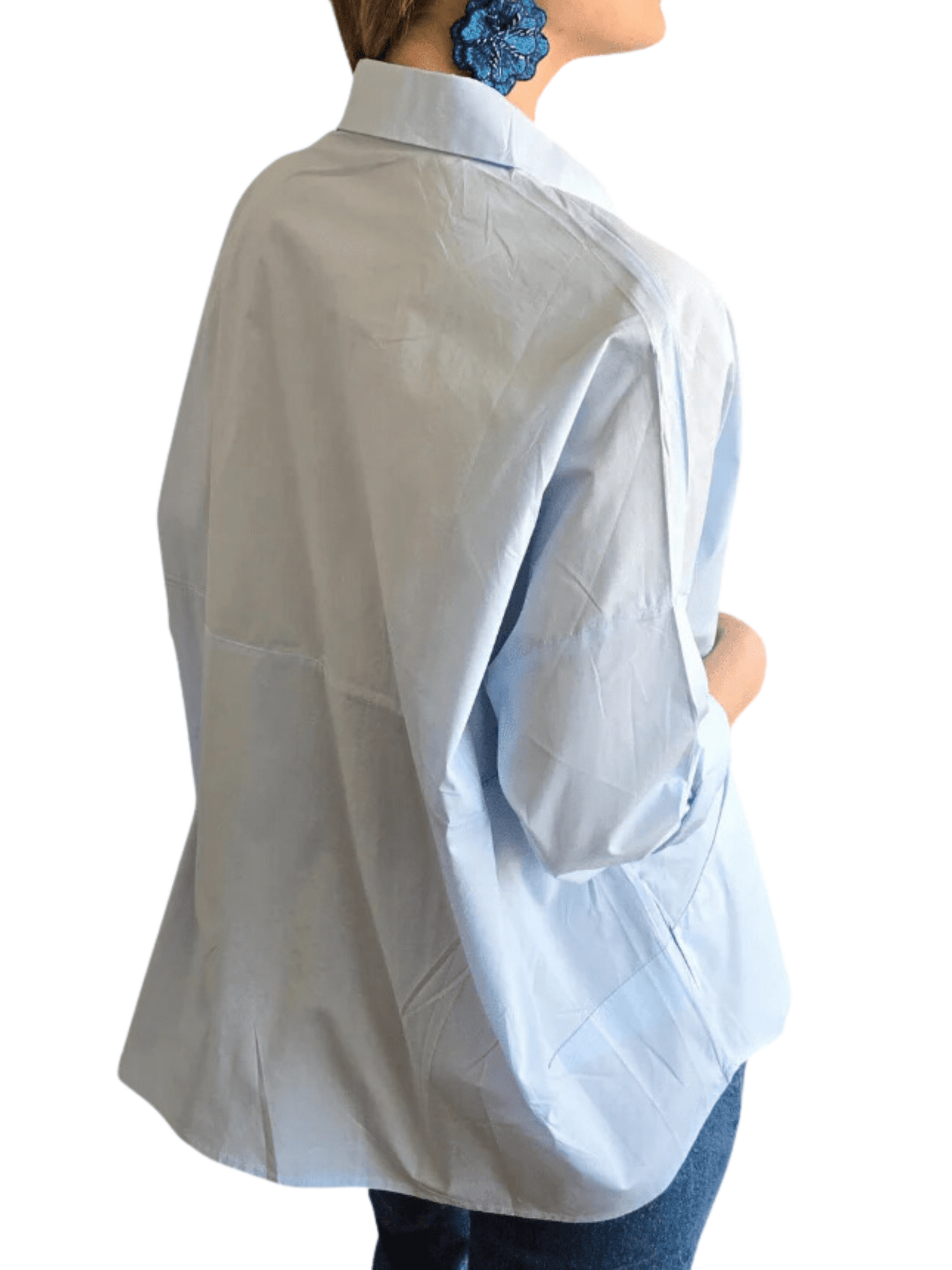 Blusa Básica, color Celeste