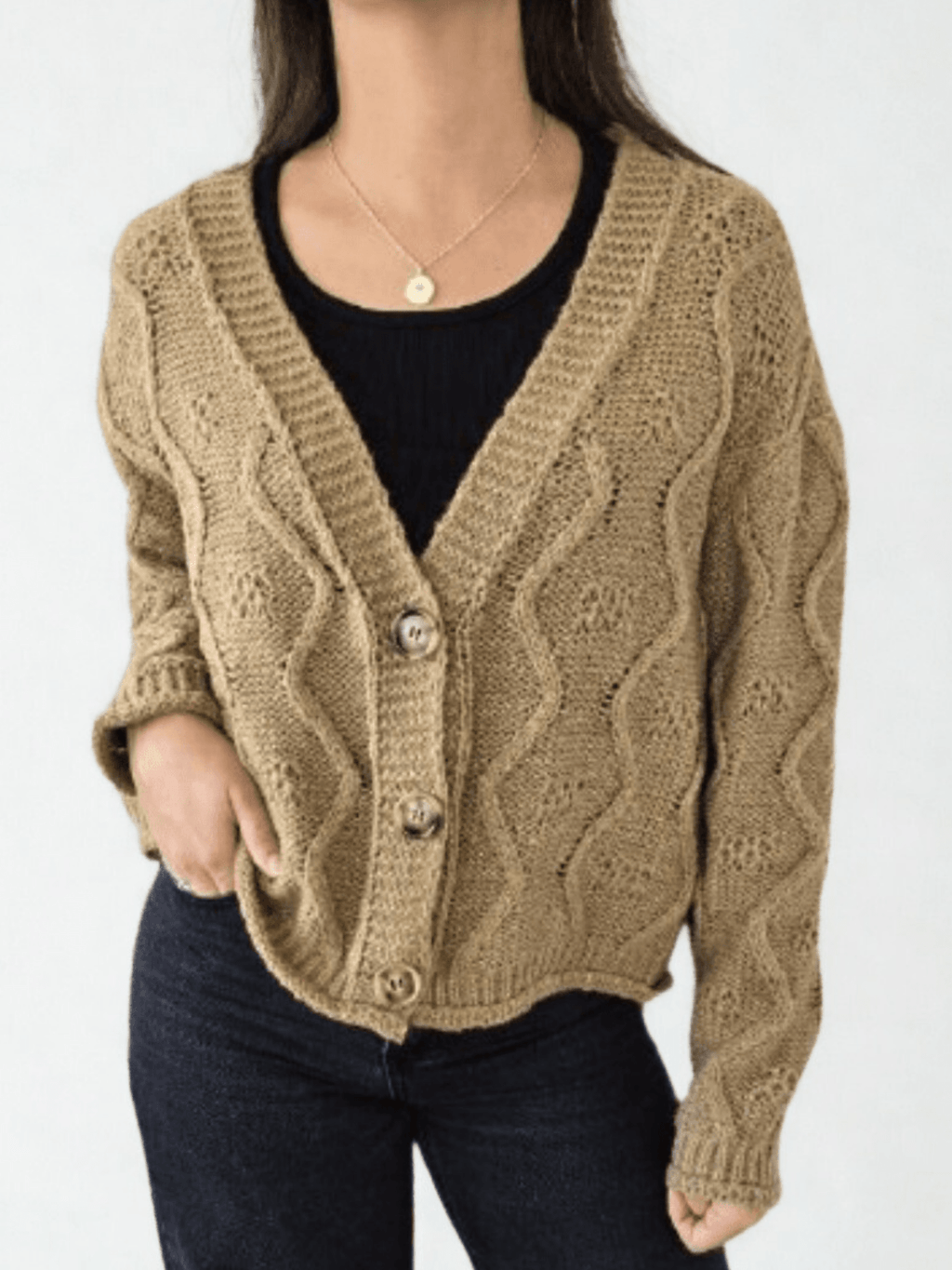 Chaleco Rombos, color Camel