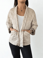 Chaqueta Parka Italiana Acolchada, color Blanco Invierno