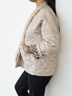 Chaqueta Parka Italiana Acolchada, color Blanco Invierno