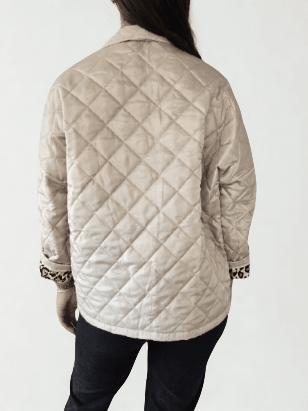 Chaqueta Parka Italiana Acolchada, color Blanco Invierno