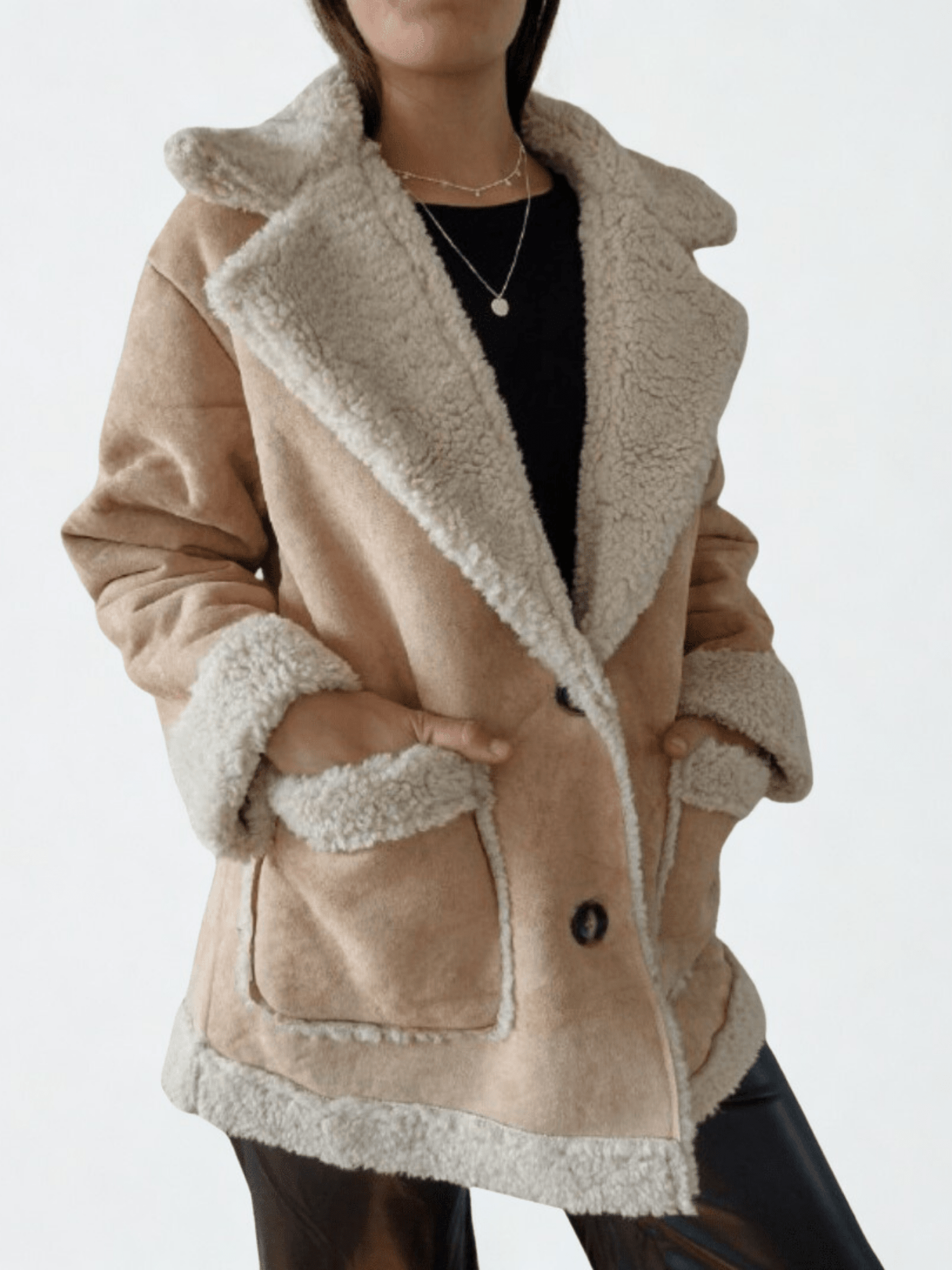Chaqueta Italiana, con chiporro Beige