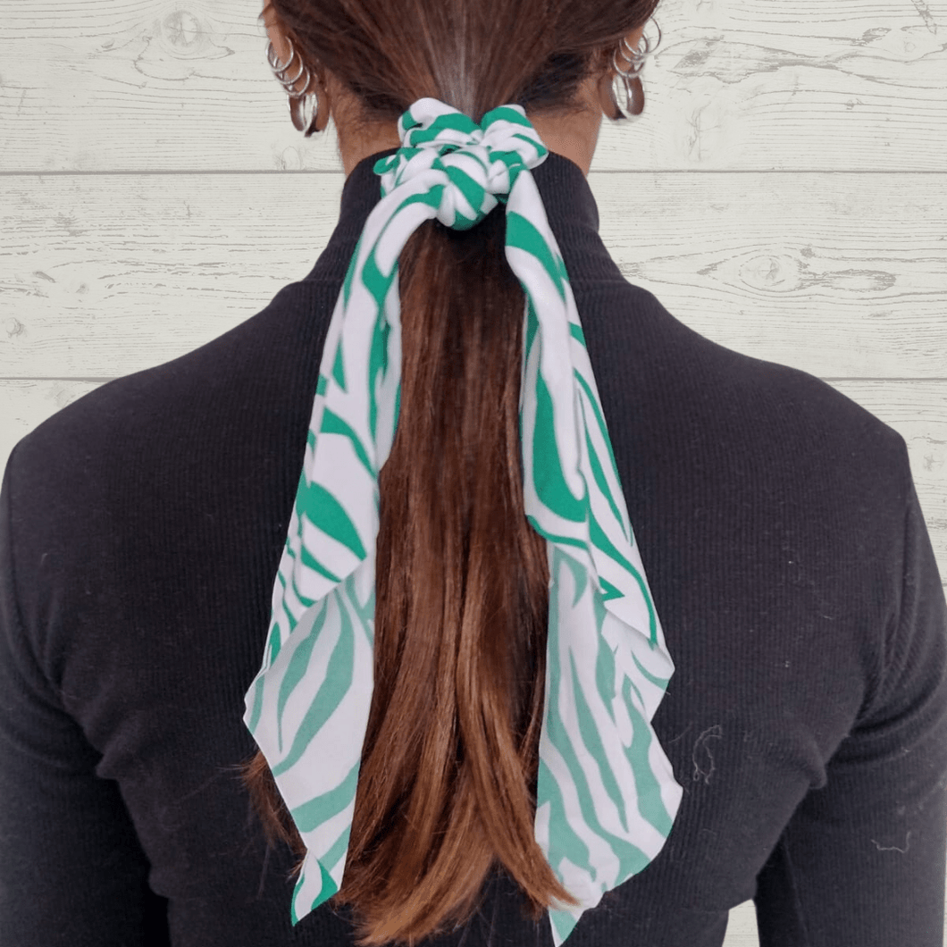 Colet estampado zebra , color verde con blanco
