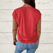 Cargar imagen en el visor de la galería, Blusa Italiana Bari, color rojo
