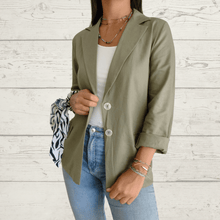 Cargar imagen en el visor de la galería, Chaqueta  Italiana, color Verde
