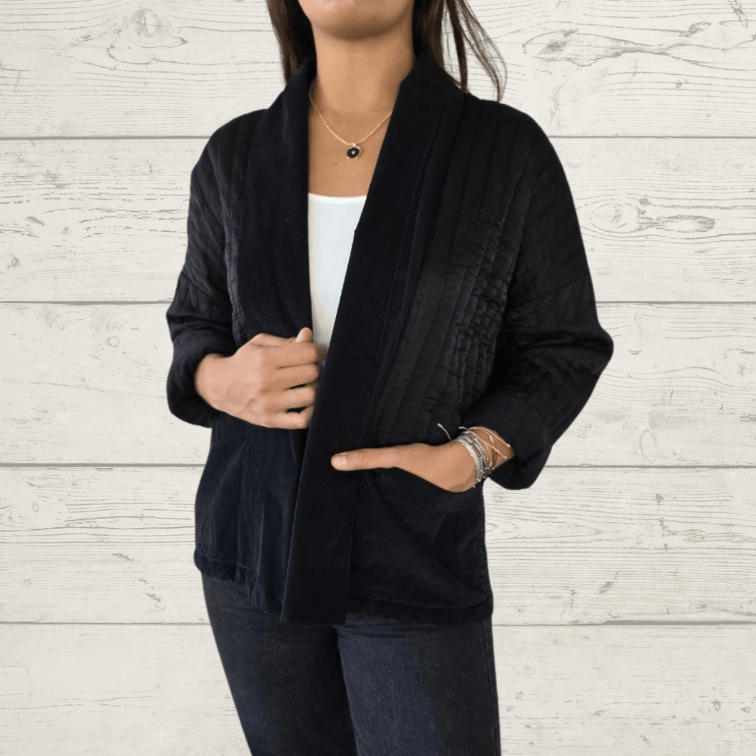 Chaqueta Italiana Lineal, color Negro