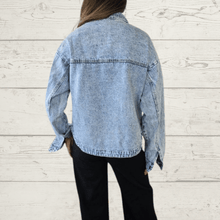 Cargar imagen en el visor de la galería, Chaqueta Jeans, color celeste
