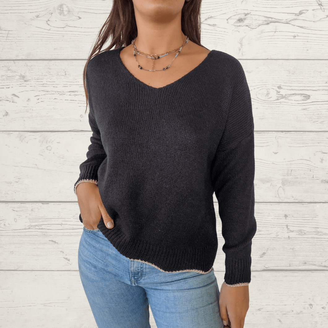 Sweater Italiano Ancona, color negro