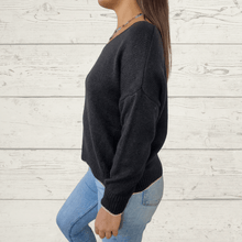 Cargar imagen en el visor de la galería, Sweater Italiano Ancona, color negro
