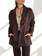 Chaqueta Blazer, color Chocolate