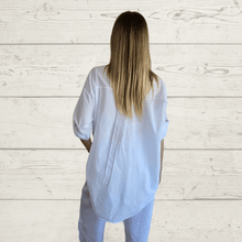 Cargar imagen en el visor de la galería, Blusa Italiana Bordada, color Blanco
