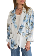 Chaqueta Estampada, fondo Blanco