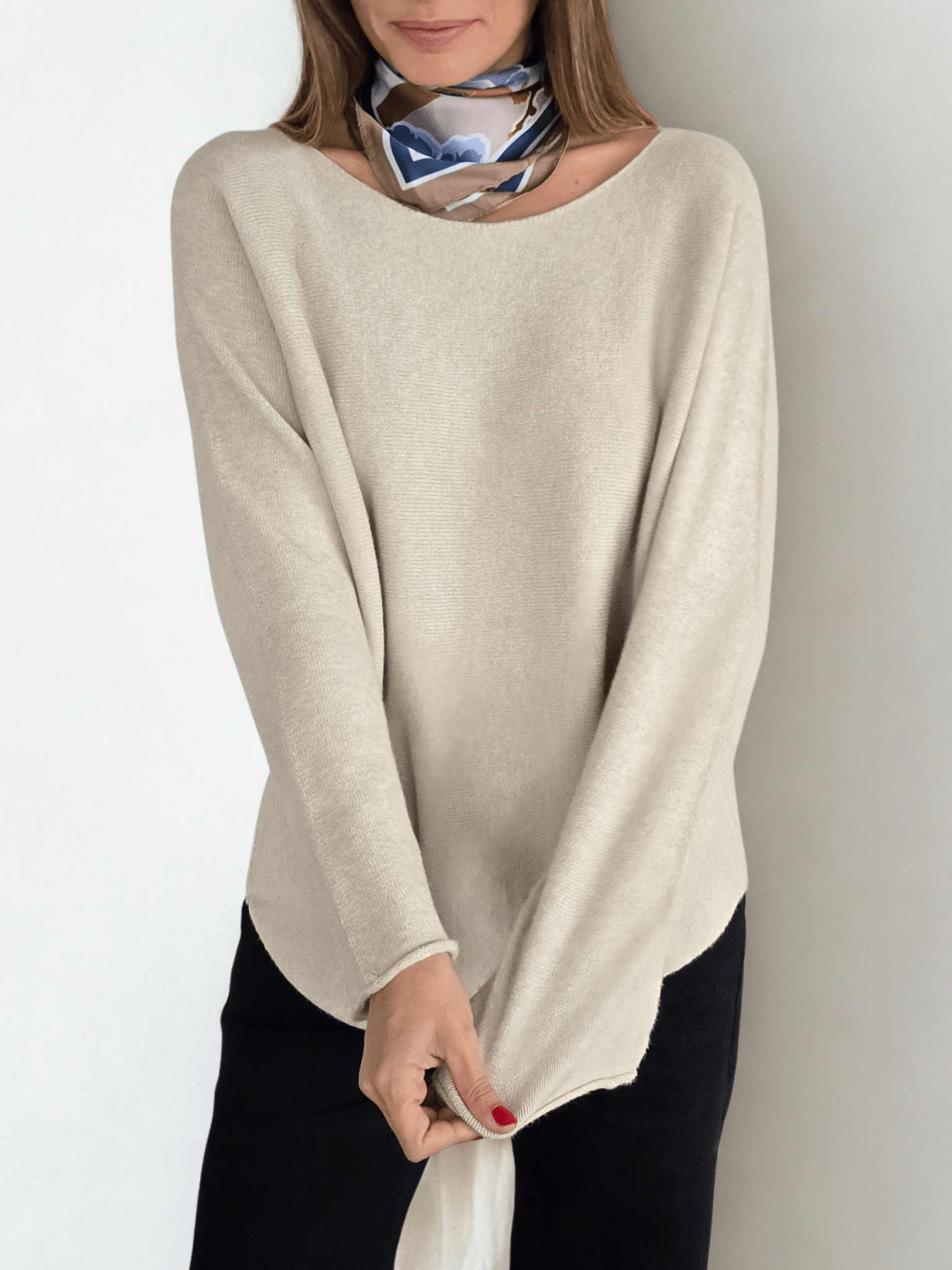 Sweater Italiano básico, color Beige