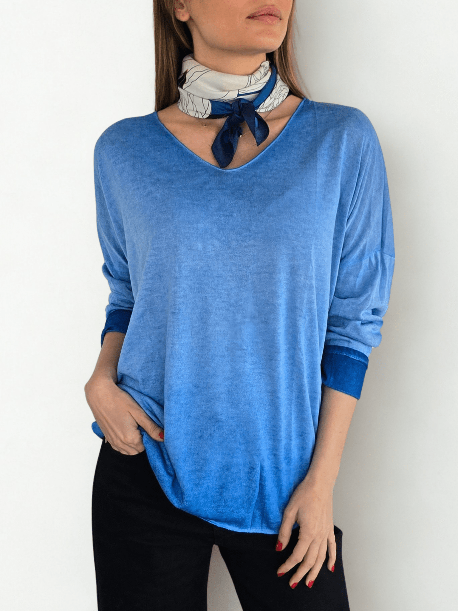 Sweater Italiano Delgado, color Jacinto