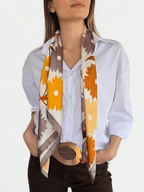 Pañuelo Estampado, Orilla Taupe