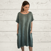 Cargar imagen en el visor de la galería, Vestido Italiano Liguria, color Verde
