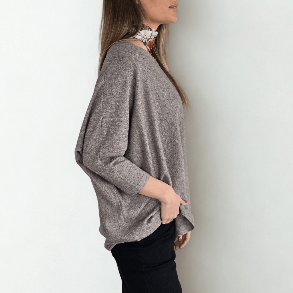 Sweater Ancho, color Taupe