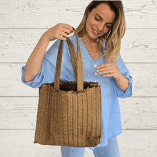 Cargar imagen en el visor de la galería, Bolso Yute, color Chocolate
