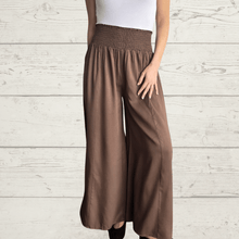 Cargar imagen en el visor de la galería, Pantalón ancho, color Chocolate
