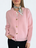 Chaleco Ribete, color Rosado