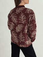Chaqueta Bomber Bordado, color Burdeo