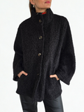 Chaqueta Bouclé, color Gris Oscuro
