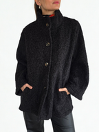 Chaqueta Bouclé, color Gris Oscuro
