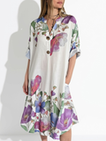 Vestido Estampado, fondo Blanco