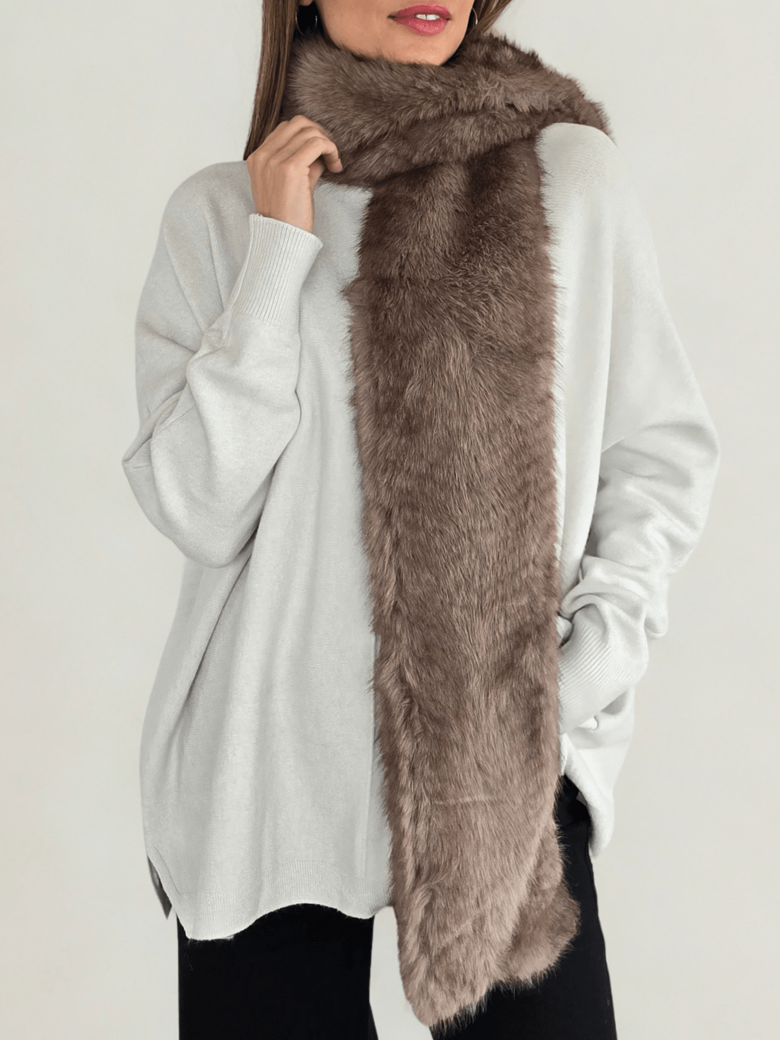 Bufanda Piel, color Taupe