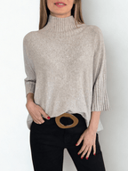 Sweater Italiano manga 3/4, color Beige