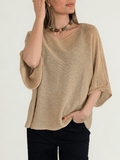 Sweater Italiano de Hilo, color Camel
