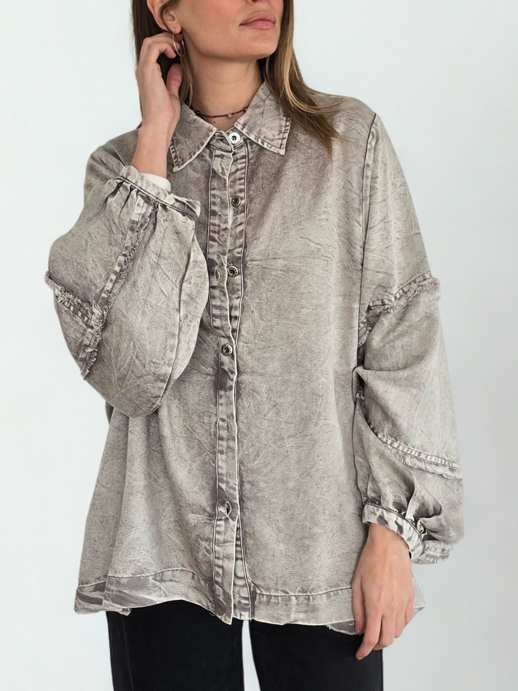 Chaqueta Teñida Delgada, color Beige