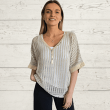 Cargar imagen en el visor de la galería, Sweater Italiano tejido, color Taupe
