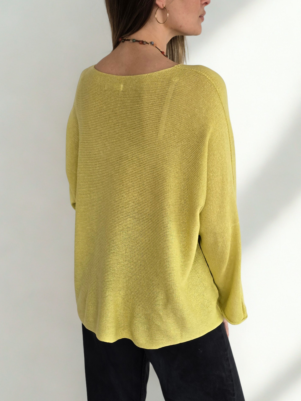 Sweater Italiano Básico, color Pistacho