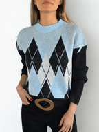 Sweater Rombo, fondo Negro