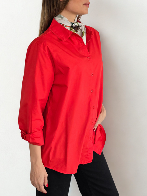 Blusa Básica, color Rojo