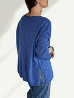 Sweater Italiano Puño Abierto, color Jacinto