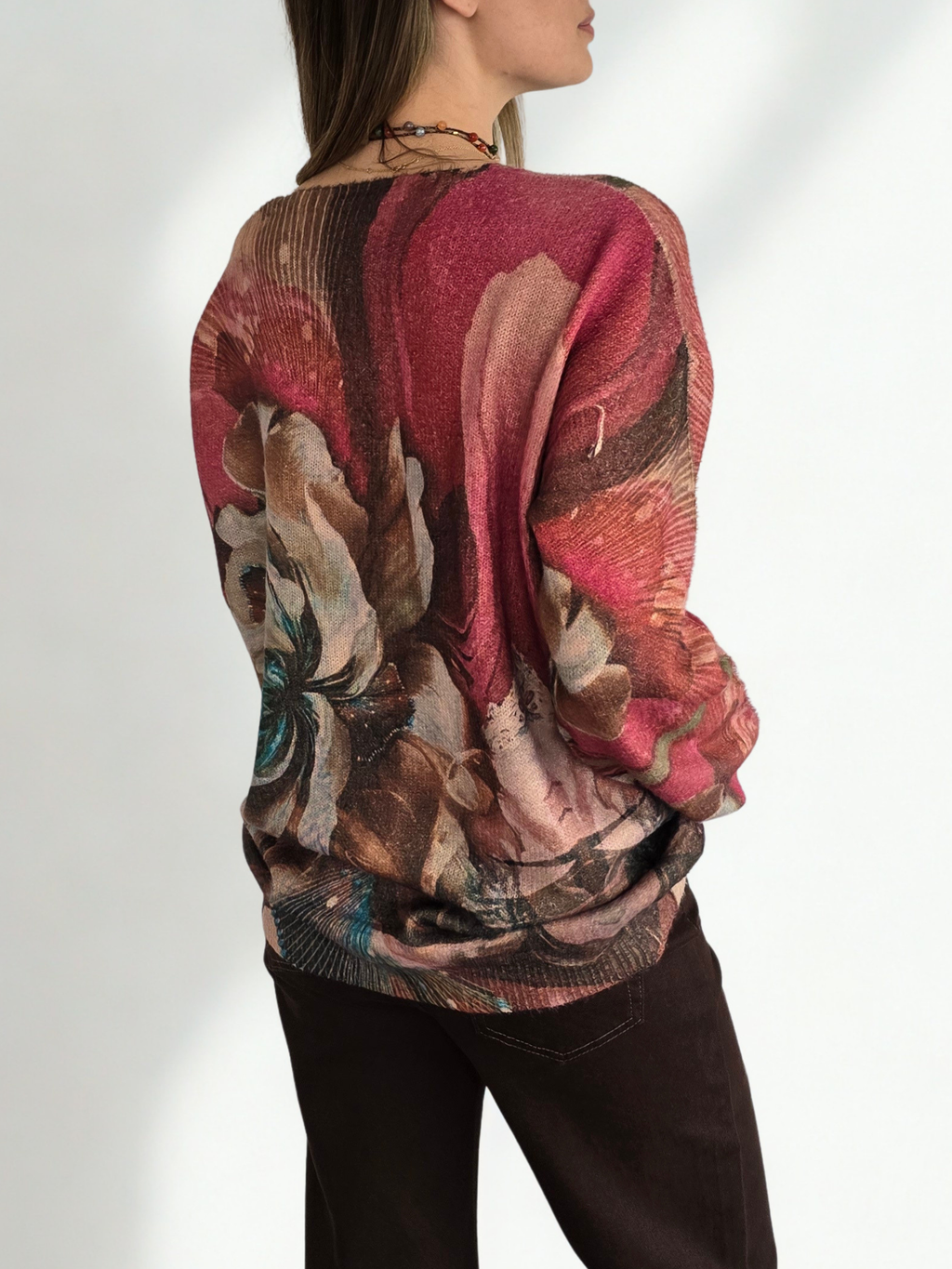Sweater Estampado colores Guinda