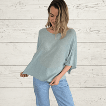 Cargar imagen en el visor de la galería, Sweater Italiano básico, color Verde menta
