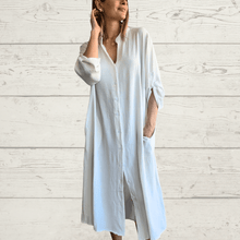 Cargar imagen en el visor de la galería, Vestido abotonado, color Blanco
