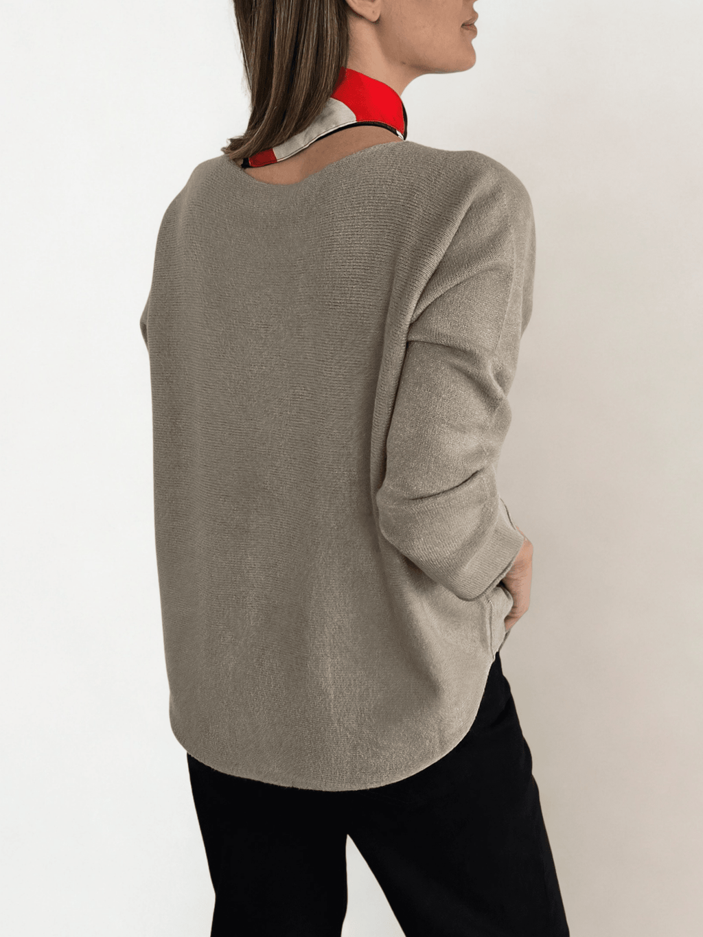 Sweater Italiano Básico, color Arena