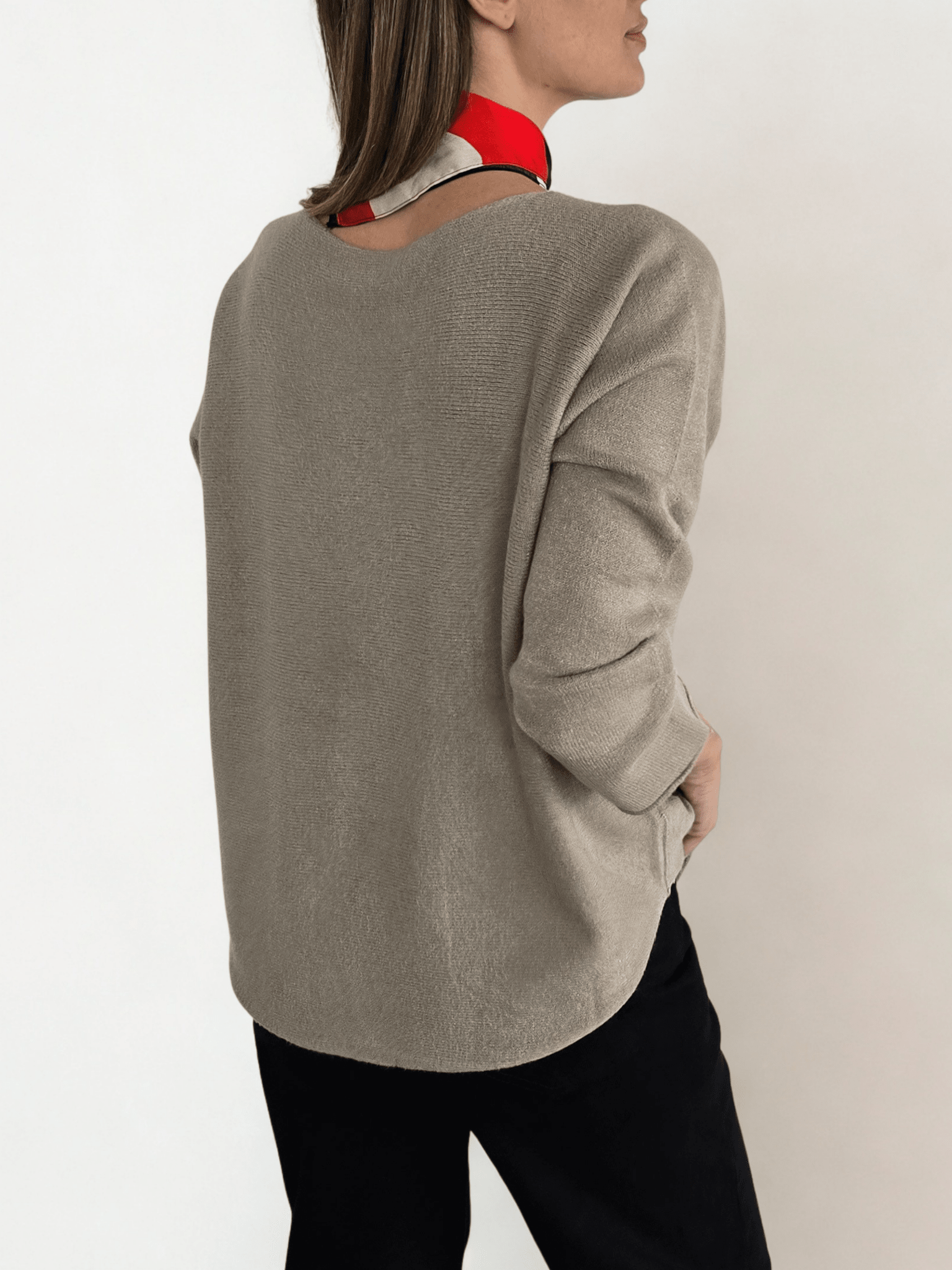 Sweater Italiano Básico, color Arena