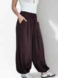Pantalón Bombacho, color Chocolate