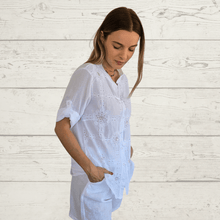 Cargar imagen en el visor de la galería, Blusa Italiana Milán, color Blanco
