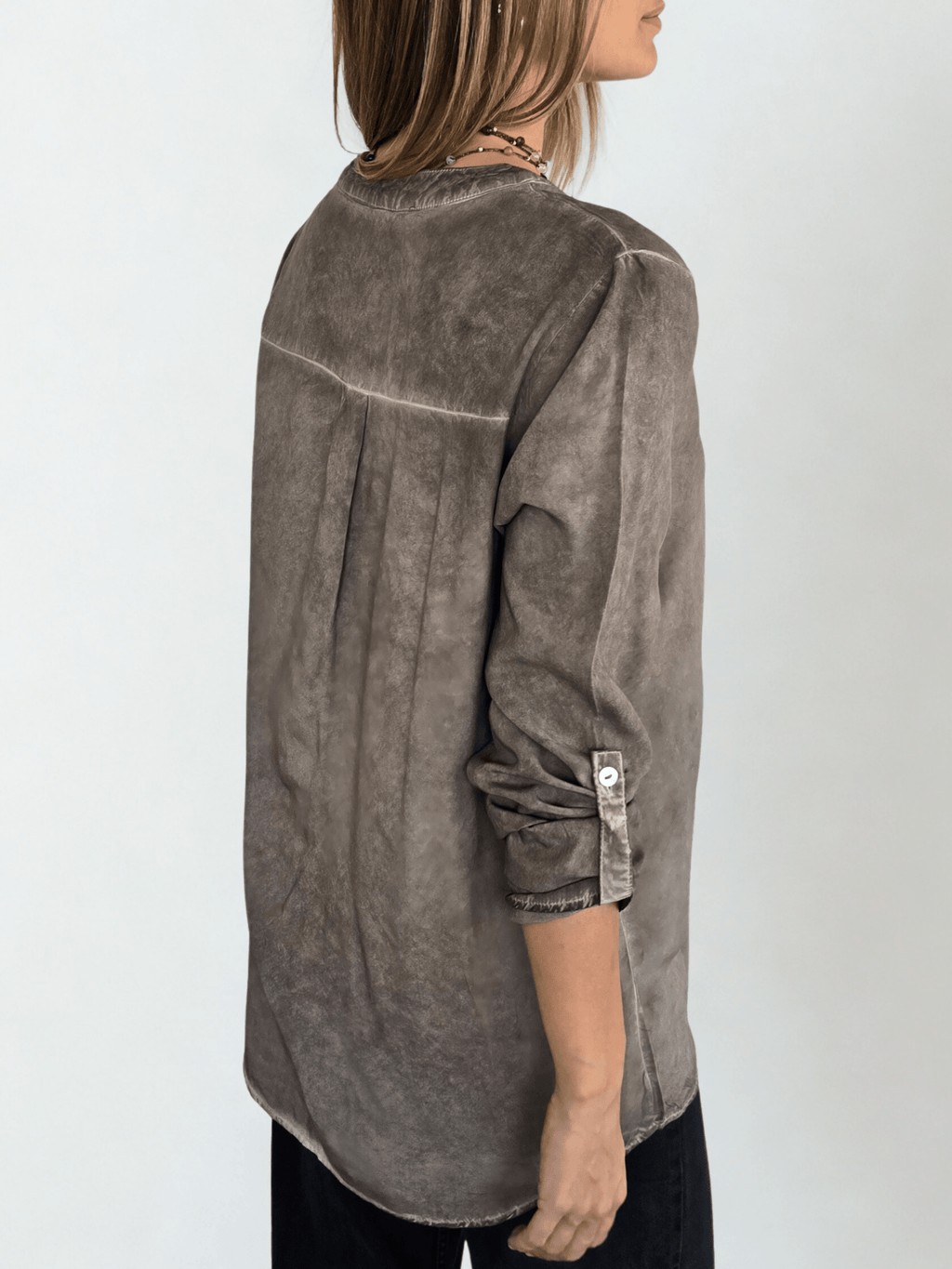 Blusa Teñida, color Café