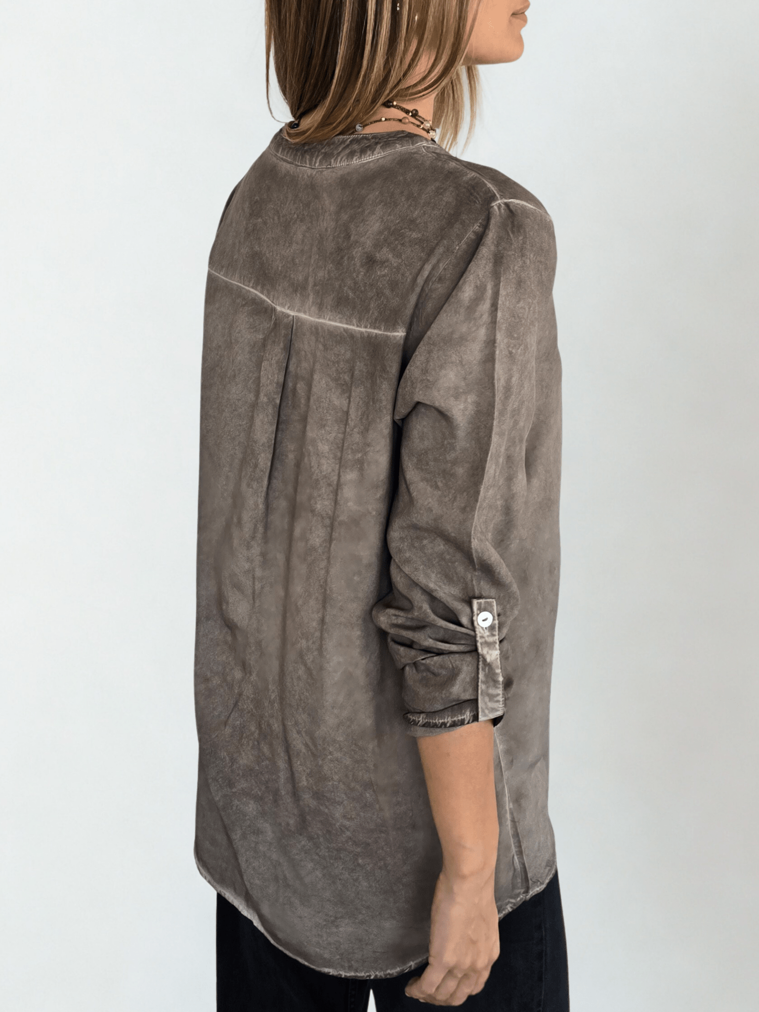 Blusa Teñida, color Café