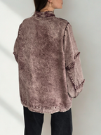 Chaqueta Teñida Delgada, color Guinda