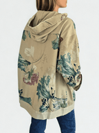 Chaqueta de Jeans Estampada, fondo Mostaza